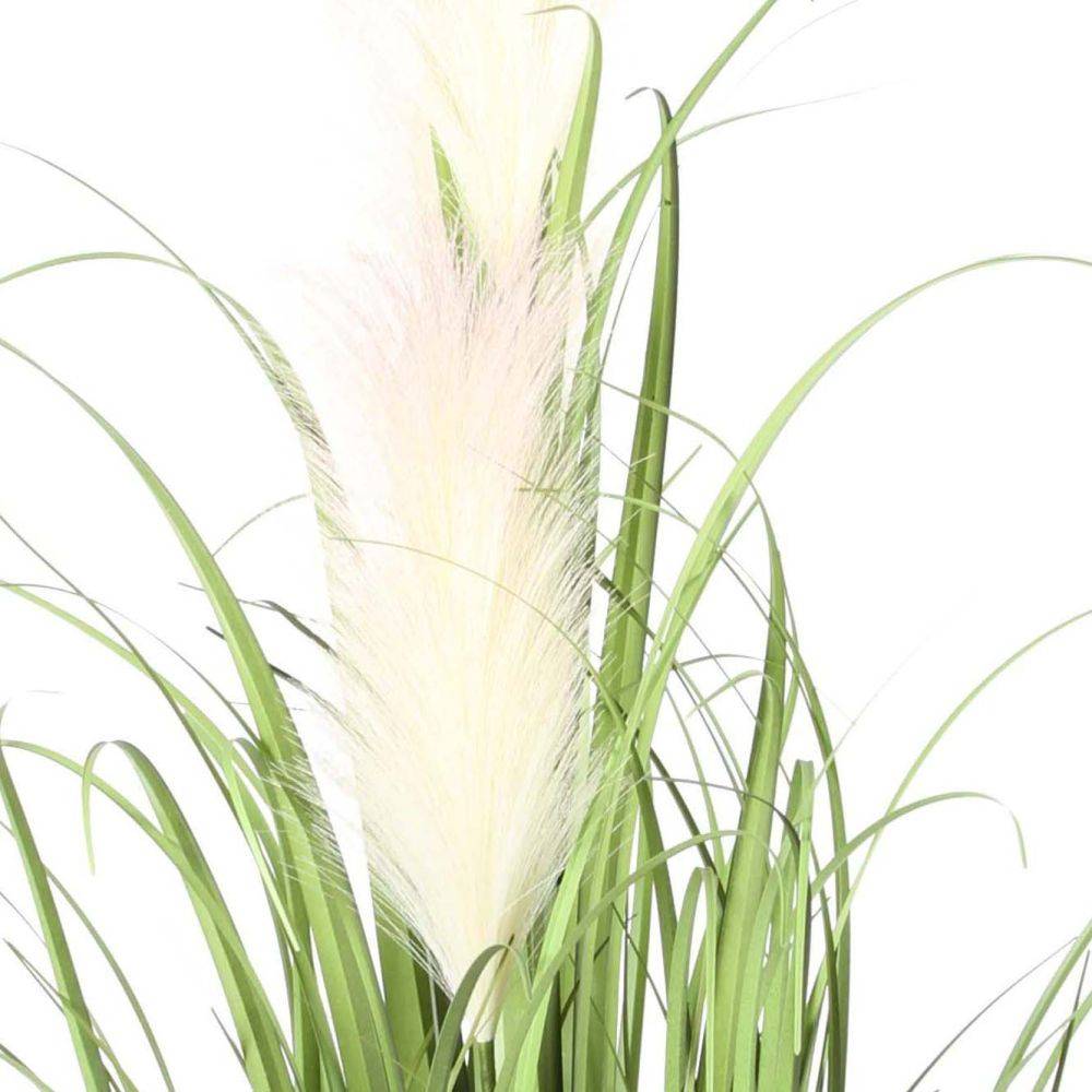 Jardindeco - Graminées et plumeaux artificiels pot en corde hauteur 80 cm - Image 2