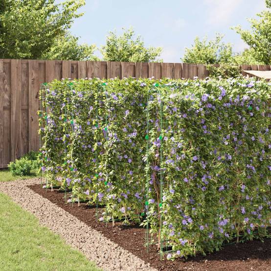 Grillage de jardin - Clôture à treillis - Treillis de jardin pour plantes grimpantes 4 pcs forme en U - Image 3