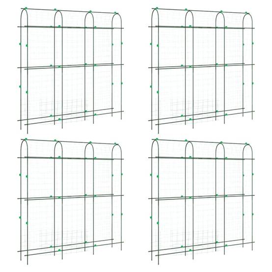 Grillage de jardin - Clôture à treillis - Treillis de jardin pour plantes grimpantes 4 pcs forme en U - Image 1