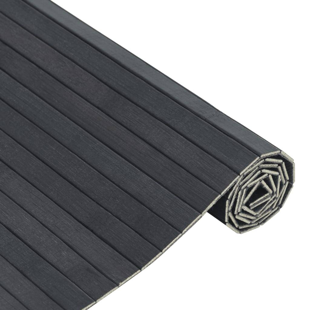 Tapis de Sol Moderne en Bambou Antidérapant pour Décoration de Salon ou Couloir Gris 100x300 cm – ComfortXL Outdoor Living - Image 4