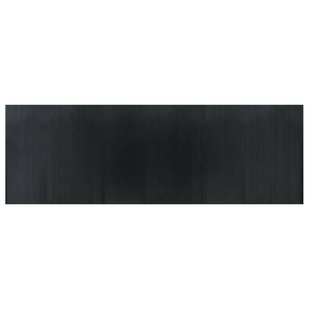 Tapis de Sol Moderne en Bambou Antidérapant pour Décoration de Salon ou Couloir Gris 100x300 cm – ComfortXL Outdoor Living - Image 2