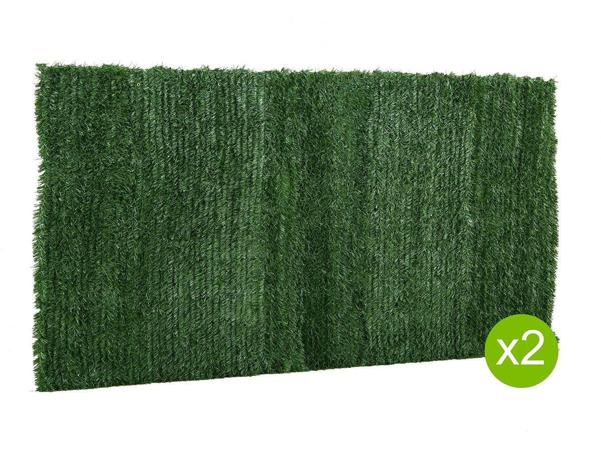 Lot De 2 Haies Artificielles - 200 X 300 Cm -habitat Et Jardin - Image 1
