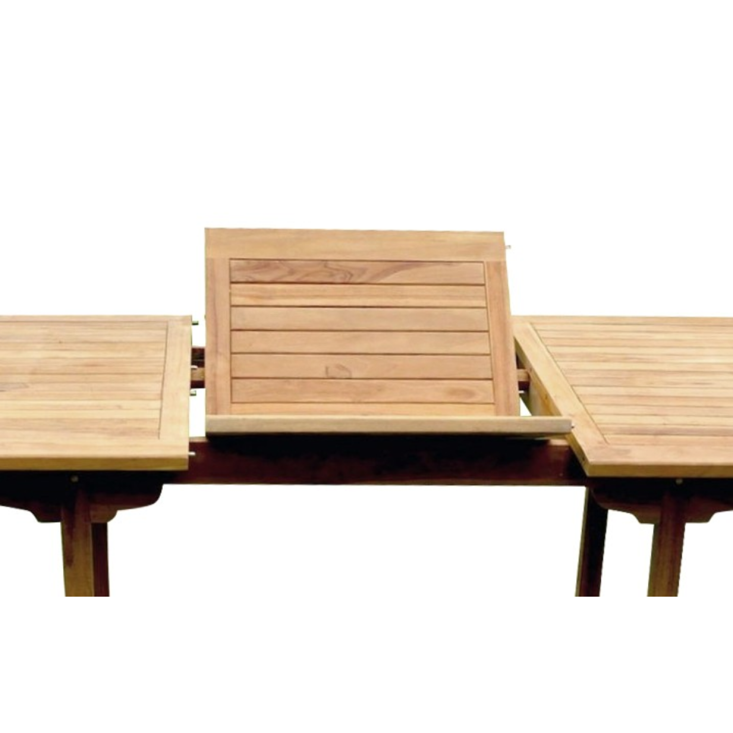 Salon de jardin en teck massif 8-10 personnes rectangulaire 8 chaises KAJANG - Image 6