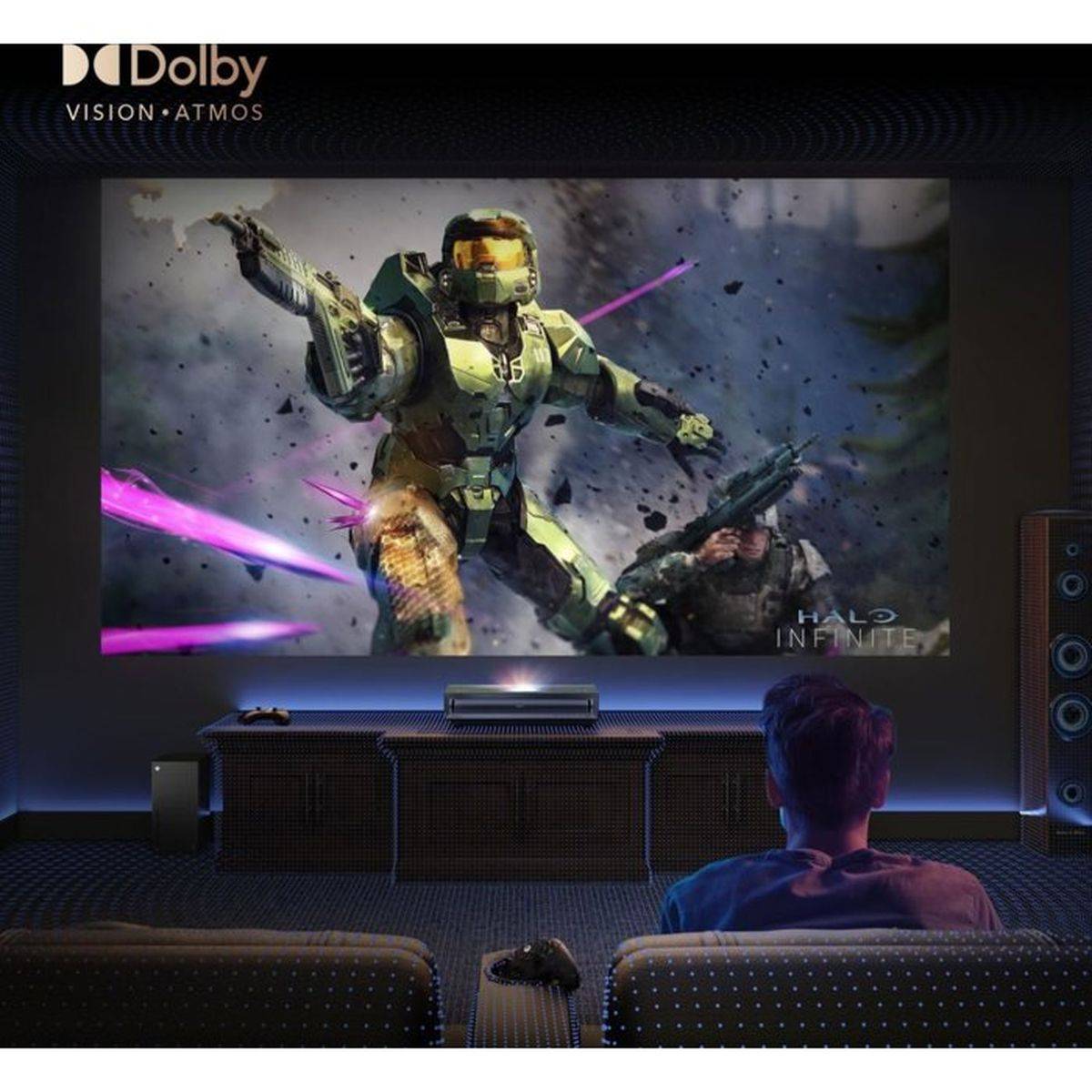 Projecteur laser à focale ultra courte Hisense PX3-PRO Ultra HD 4K, 2700 ANSI, 80 à 150 po - Hisense - Image 7