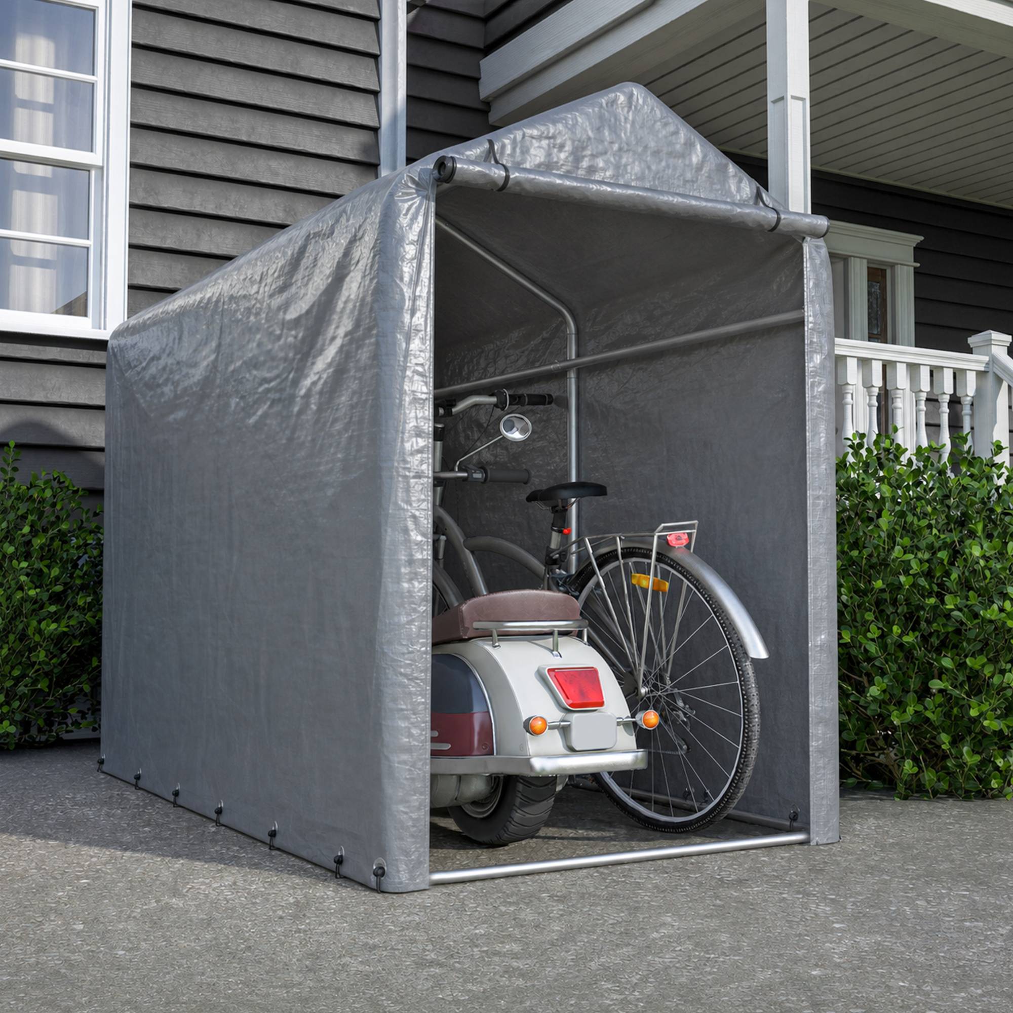 ComfortXL - Abri vélo extérieur PE 100 x 187 x 160 cm avec cadre acier galvanisé étanche UV - ComfortXL Outdoor Living - Image 1