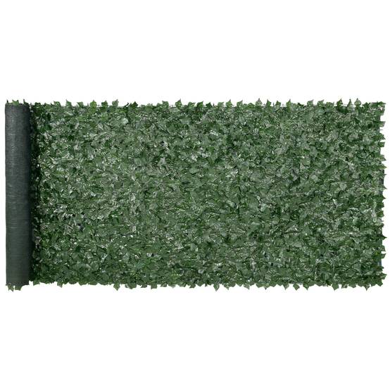 VEVOR Haie artificielle 150x401 cm, brise-vue lierre, tissu maille renforcé. Jardin, balcon, terrasse. - Image 1