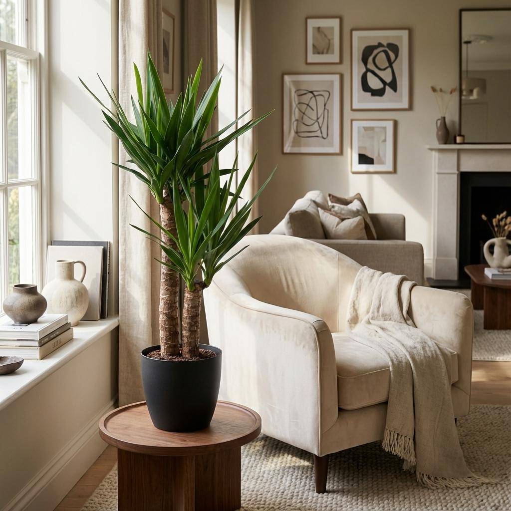 Yucca Elephantipes - Pot de 21cm - Hauteur 80 - 90cm - Noir - Plantes d'intérieur - Image 2