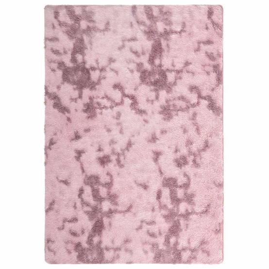 Tapis Moelleux à Poils Longs en Polyester pour Chambre d'Enfant Salon Rose Poudré 200x290 cm – ComfortXL Outdoor Living - Image 2