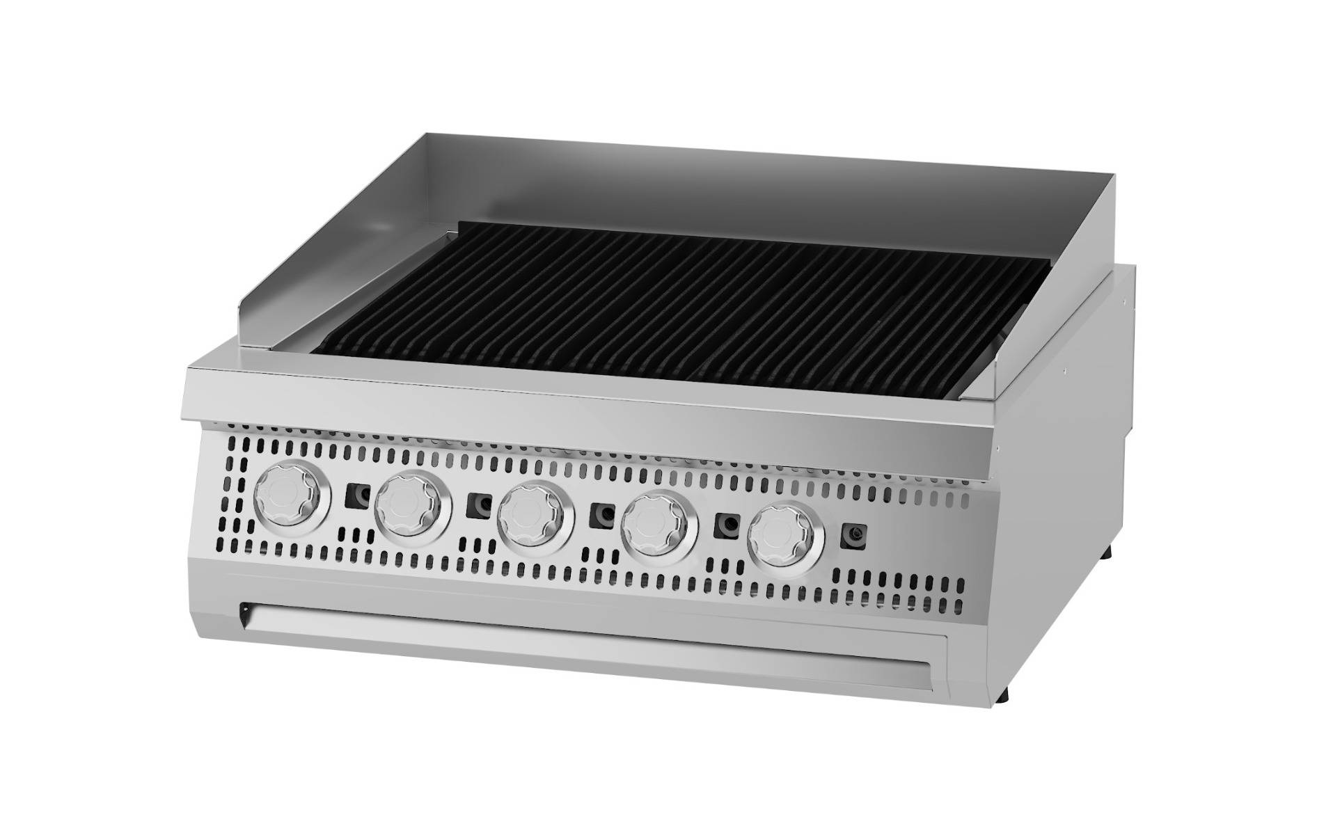 Premium Chargrill - 5 Zones - Double - Prof. 90 cm - Gaz - Maxima