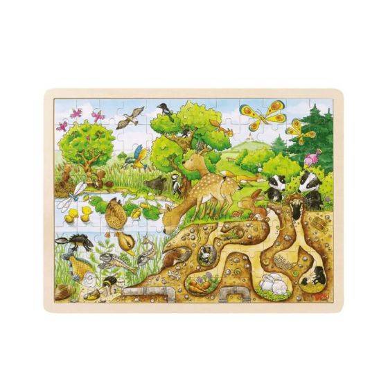 Goki - Puzzle découverte de la nature 96 pièces