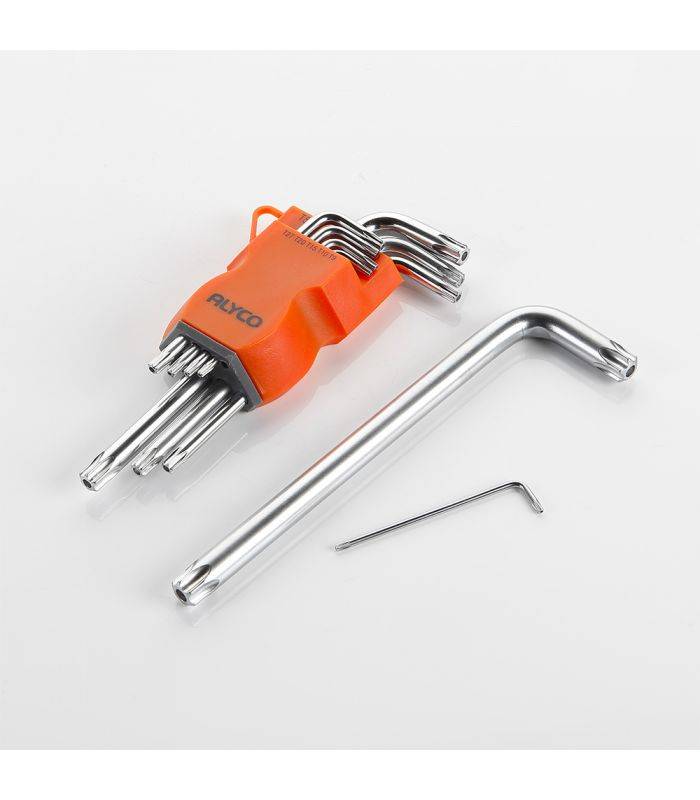 Set De 9 Clés Torx Inviolables Avec Support Plastique Alyco Orange Alyco 170615 - Image 3