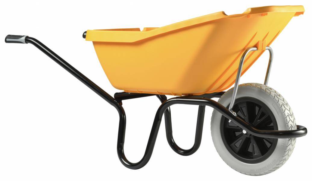 Haemmerlin - Brouette Pick up 110L jaune roue increvable racing Haemmerlin - Image 1