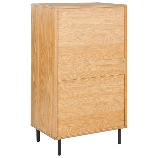 Beliani - Commode Panneau de particules de bois Marron clair NIKEA - 60x40x104- Beliani - Image 5