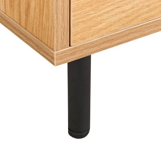 Beliani - Commode Panneau de particules de bois Marron clair NIKEA - 60x40x104- Beliani - Image 6
