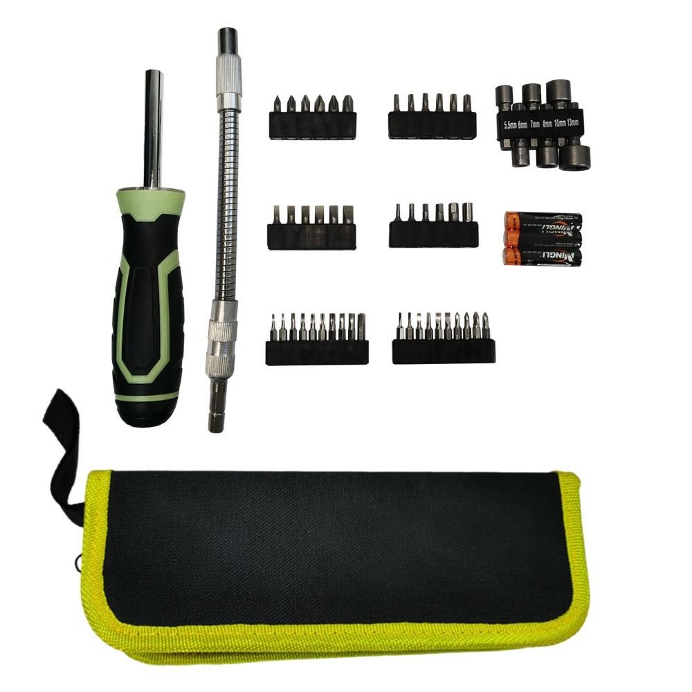 Tournevis multi embouts aimantés 50 pièces avec LED - Image 1