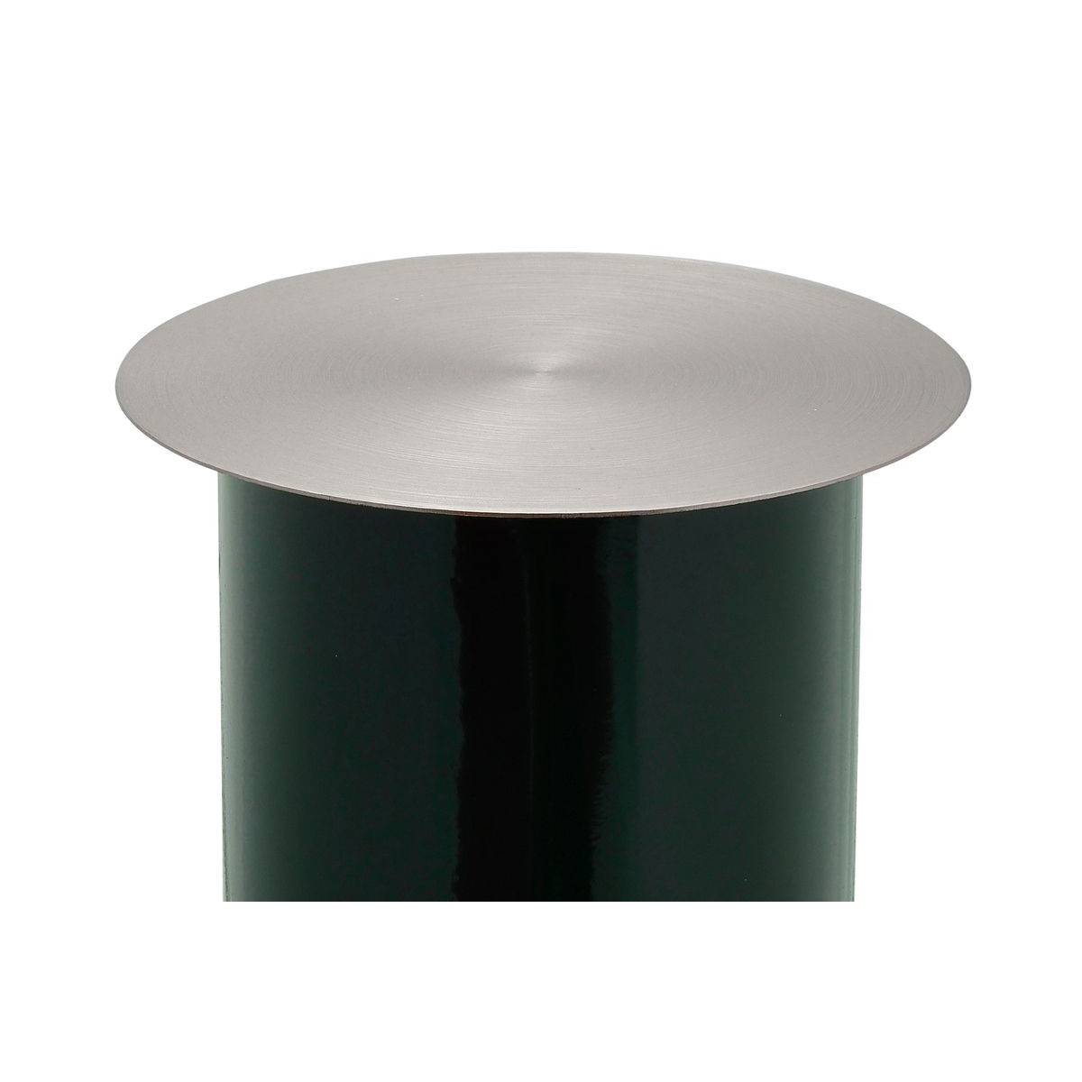 Bougeoir de Sol "Colby" 40cm Vert Foncé & Argent - Image 2
