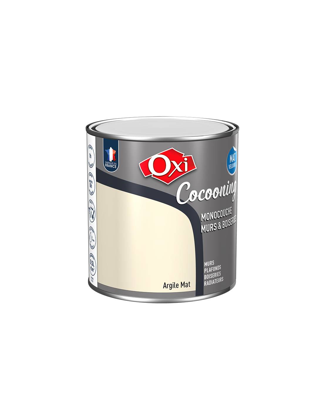 Oxi - Peinture Oxi Cocooning Argile Peinture Mat Velours Murs Et Boiseries - Oxi