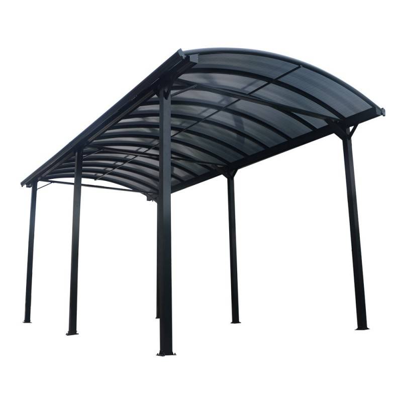 X-Metal - Carport aluminium anthracite 27,36 m² pour camping-car toit polycarbonate 6mm anti-UV X-Metal - Image 4