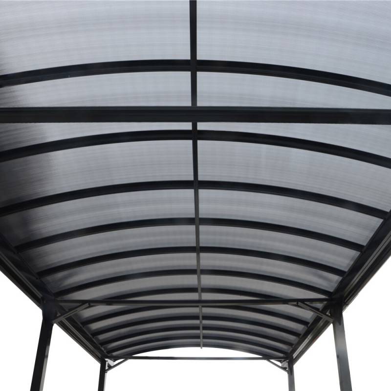 X-Metal - Carport aluminium anthracite 27,36 m² pour camping-car toit polycarbonate 6mm anti-UV X-Metal - Image 7