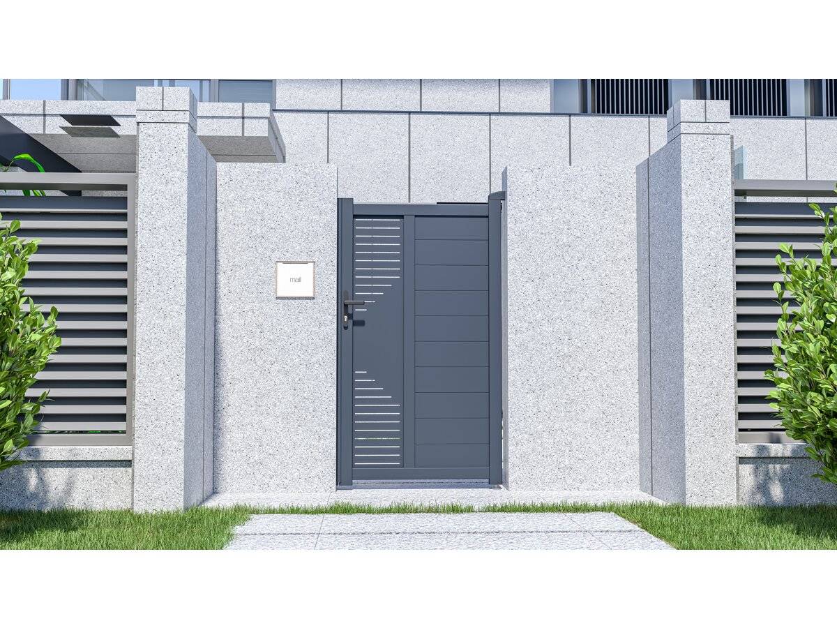 Portillon En Aluminium "jean" - 100 X 173 Cm - Anthracite -habitat Et Jardin - Image 2