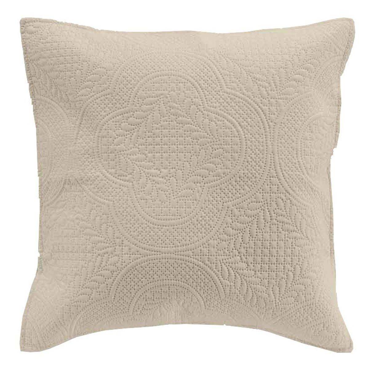 Housse de Coussin "Romane" 40x40cm Naturel - Image 1