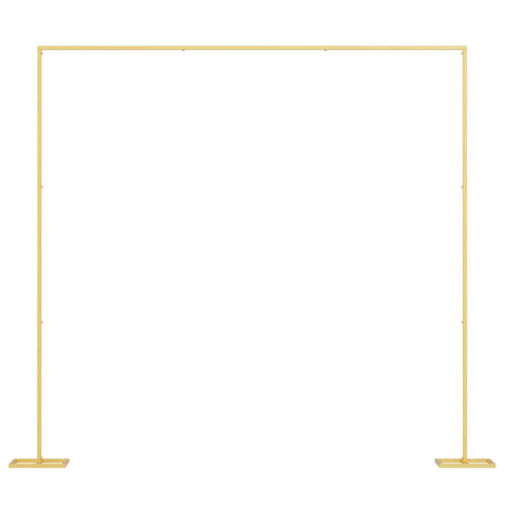 ComfortXL - Très grande arche carrée en acier doré pour cérémonie XXL 338x300 cm - ComfortXL Outdoor Living - Image 2
