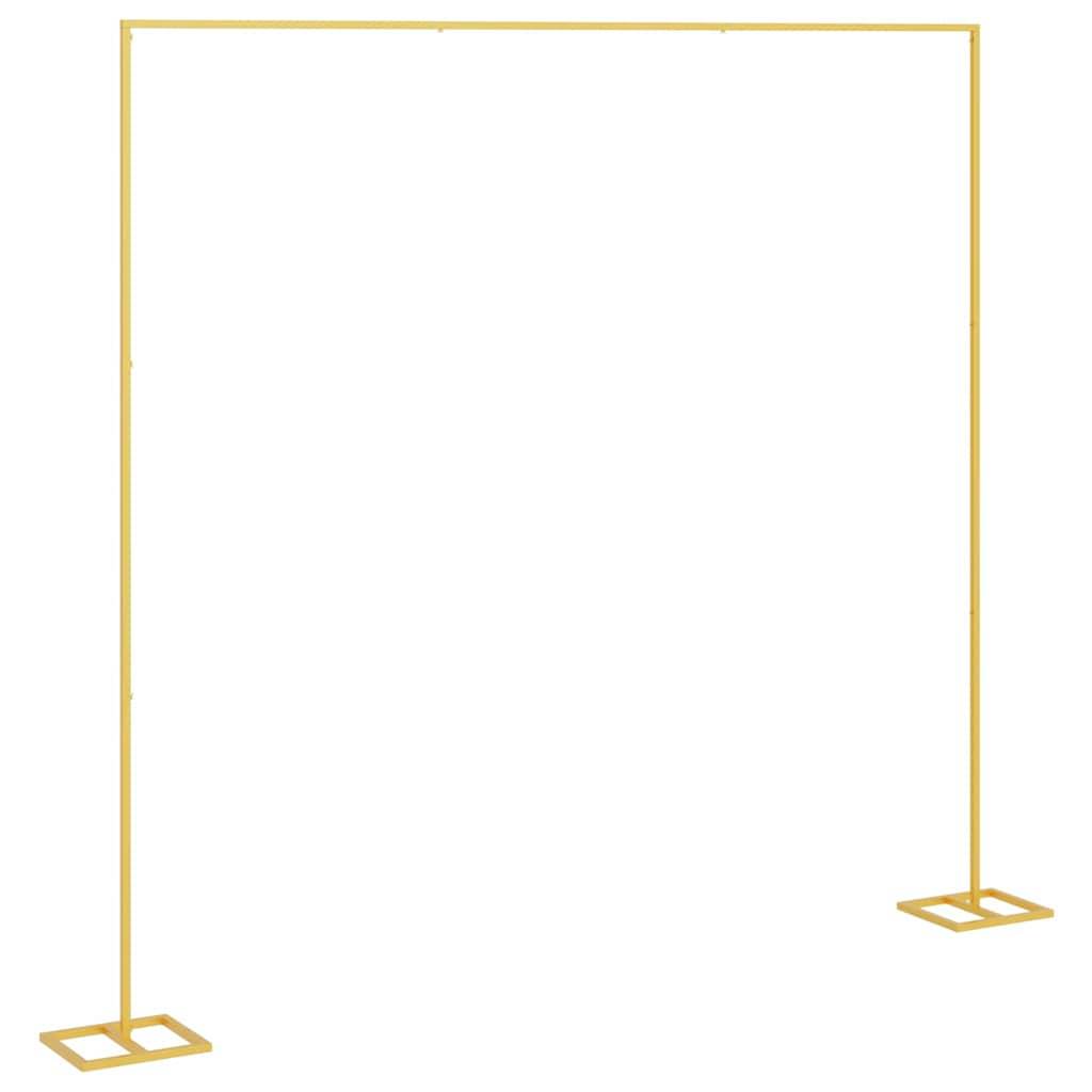 ComfortXL - Très grande arche carrée en acier doré pour cérémonie XXL 338x300 cm - ComfortXL Outdoor Living - Image 5