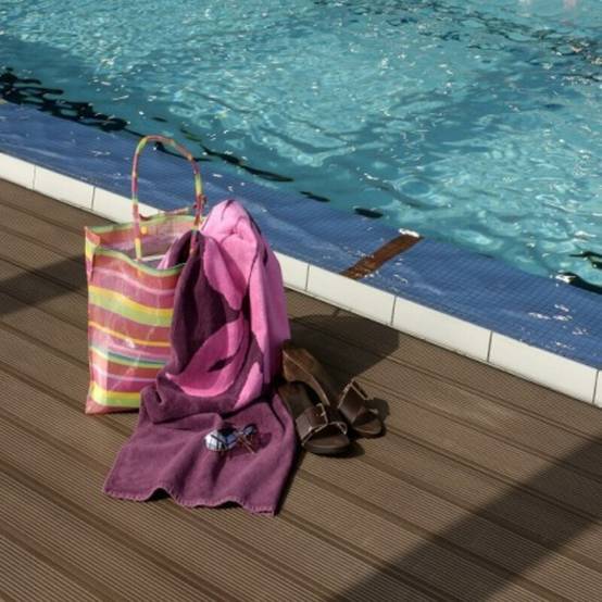 PACK 4 m² lame de terrasse composite Dual + ACCESSOIRES (4 coloris) 3600mm - Coloris - Chocolat, Epaisseur - 25mm, Largeur - 14 cm, Longueur - 360 cm - Image 4