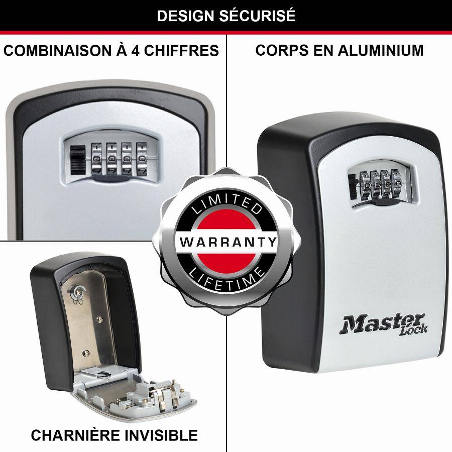 Master Lock - Boite à clés XL MASTERLOCK Fixation murale - 5403EURD - Image 3