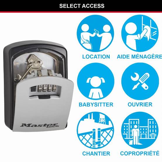 Master Lock - Boite à clés XL MASTERLOCK Fixation murale - 5403EURD - Image 4