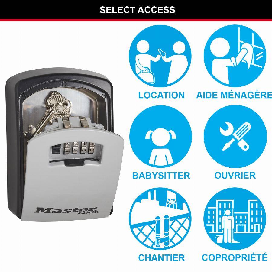 Master Lock - Boite à clés XL MASTERLOCK Fixation murale - 5403EURD - Image 4