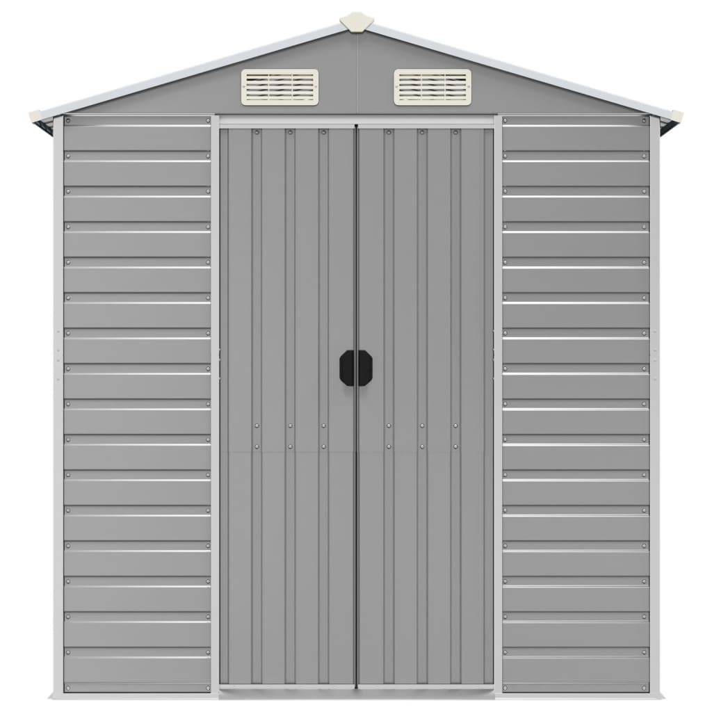 Vidaxl - Abri de jardin gris clair 191 x 980 x 198 cm en acier galvanisé vidaXL 3188252 - Image 5