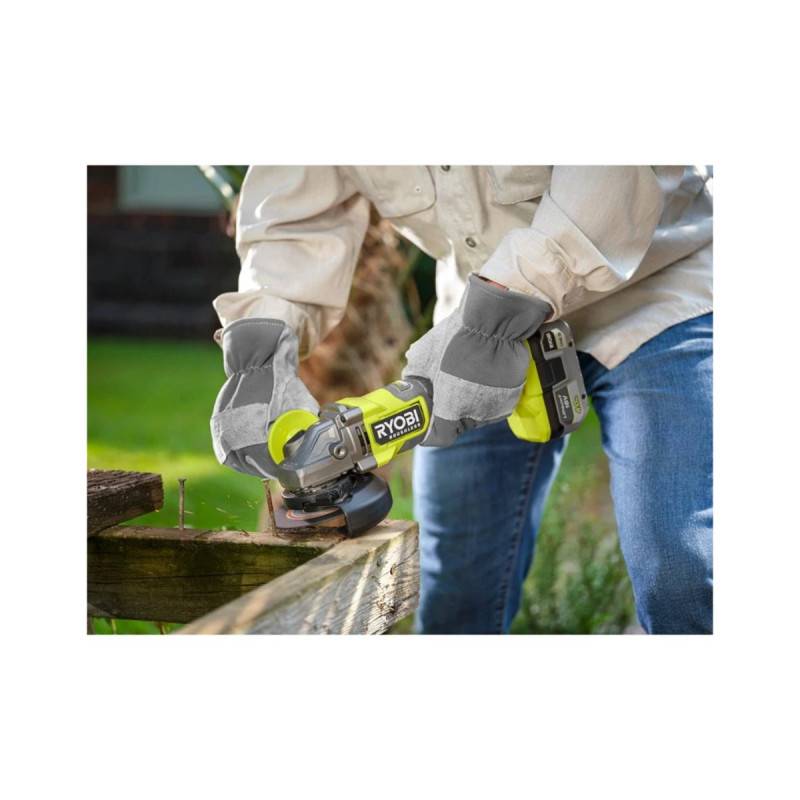 Ryobi - Meuleuse d'angle RYOBI 18V One+ Brushless RAG18BL - 125mm - Batterie 4,0Ah et chargeur - Lot de 6 disques - Image 8