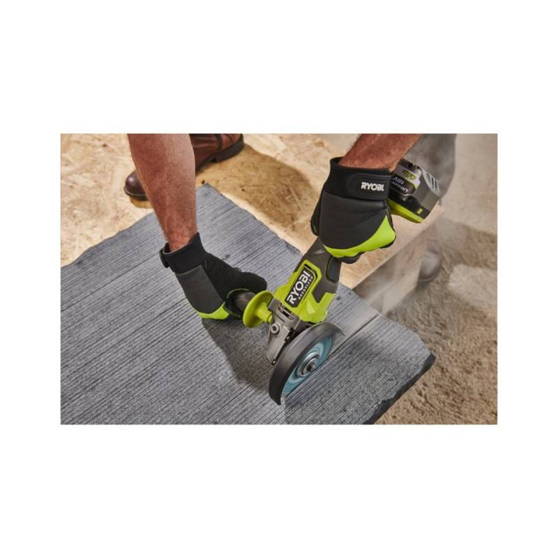 Ryobi - Meuleuse d'angle RYOBI 18V One+ Brushless RAG18BL - 125mm - Batterie 4,0Ah et chargeur - Lot de 6 disques - Image 5
