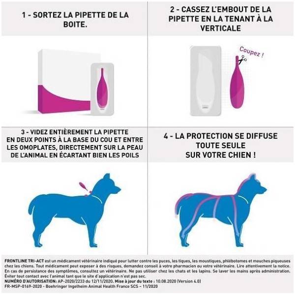 Frontline - FRONTLINE 3 pipettes Tri-Act pour chien de 20 a 40 kg - Image 4