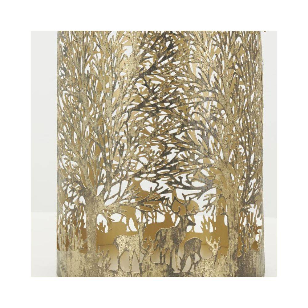 Aubry Gaspard - Lanternes en métal doré Cerf (lot de 3) - Image 3