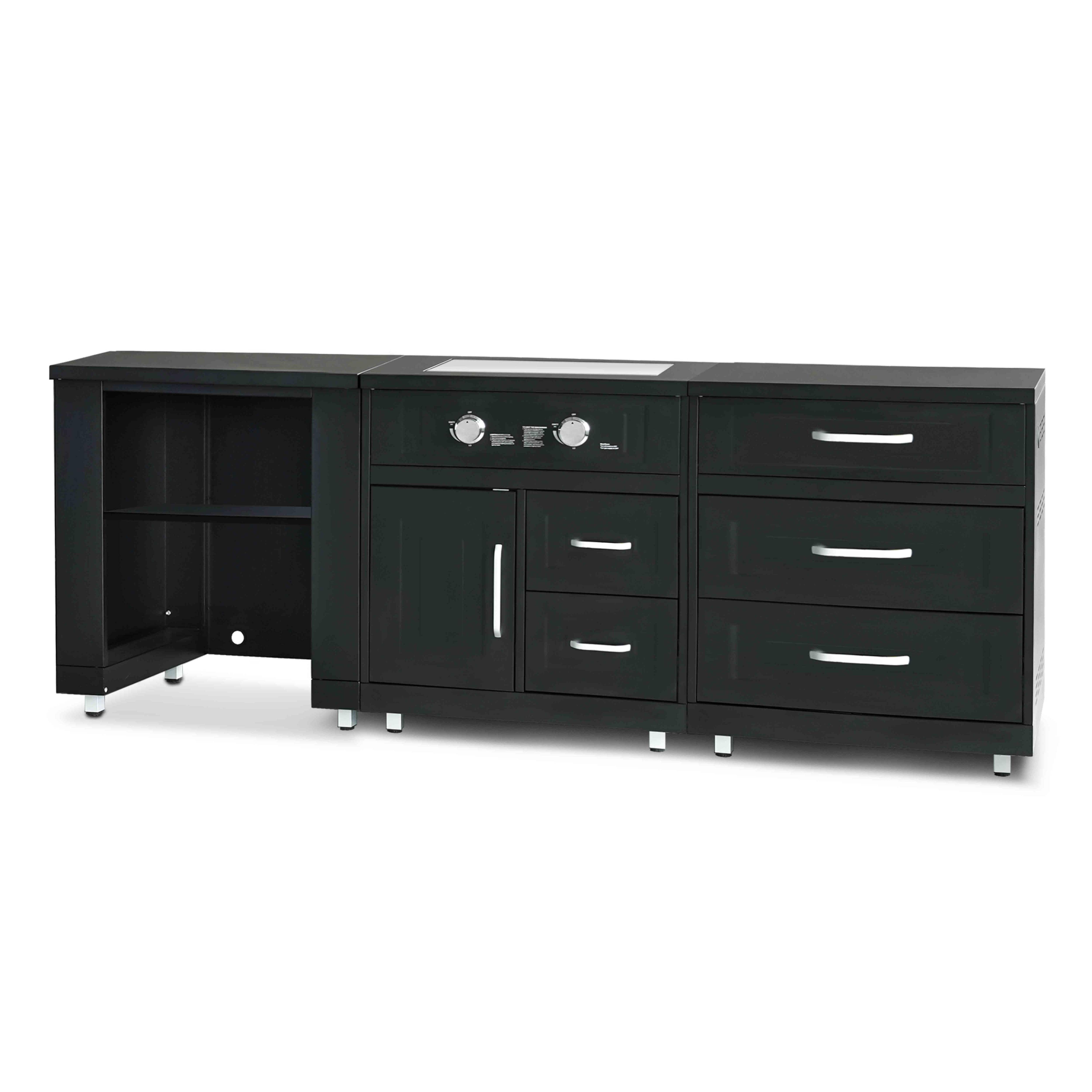 Oviala - Cuisine d'extérieur 3 modules avec gazinière Memphis - Oviala - Image 2
