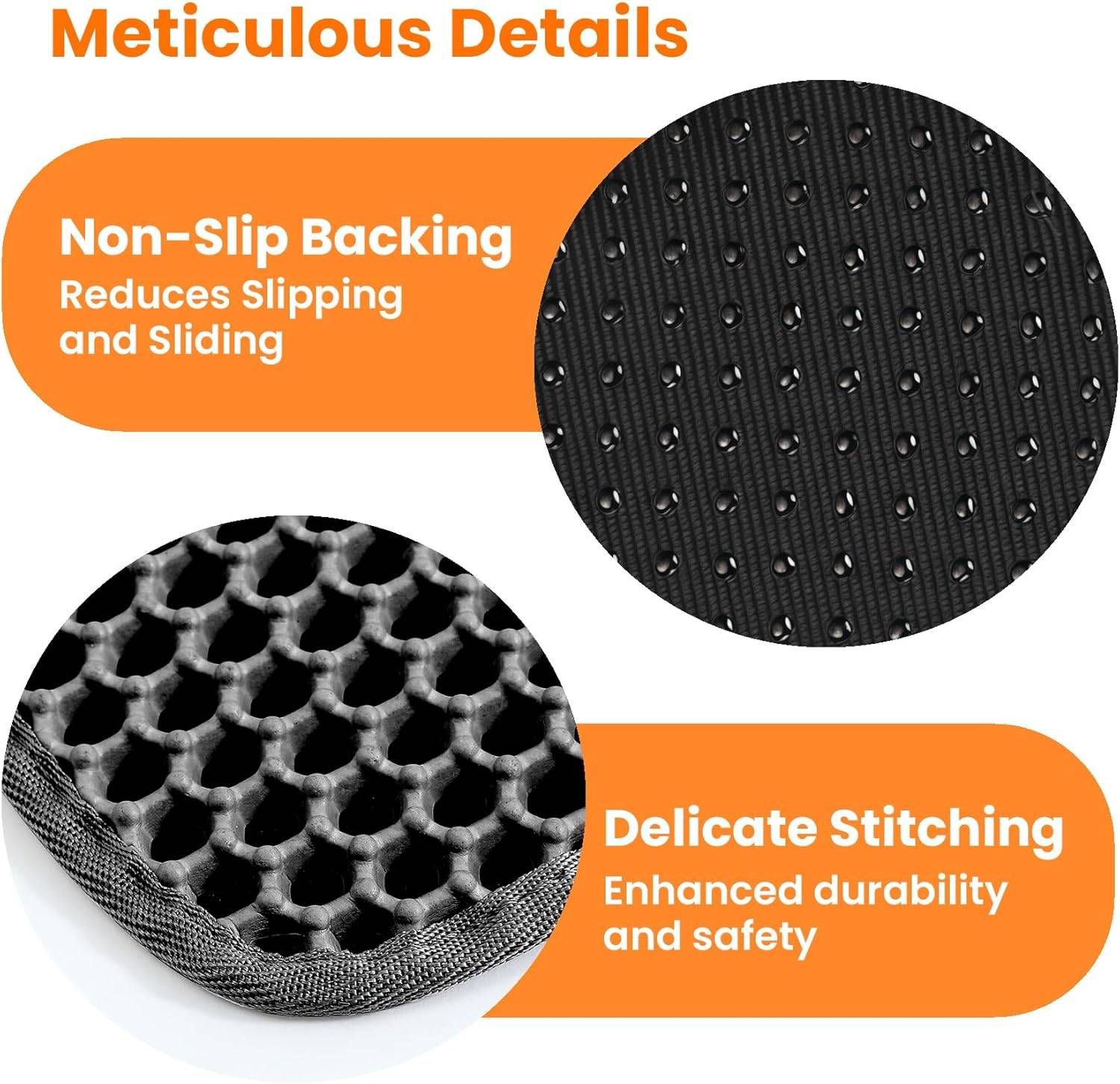 Tapis de litière pour chat, double couche, nid d'abeille, antidérapant, imperméable et anti-urine, accessoire pour chat, 30*45 cm, noir-Lytech - Image 6