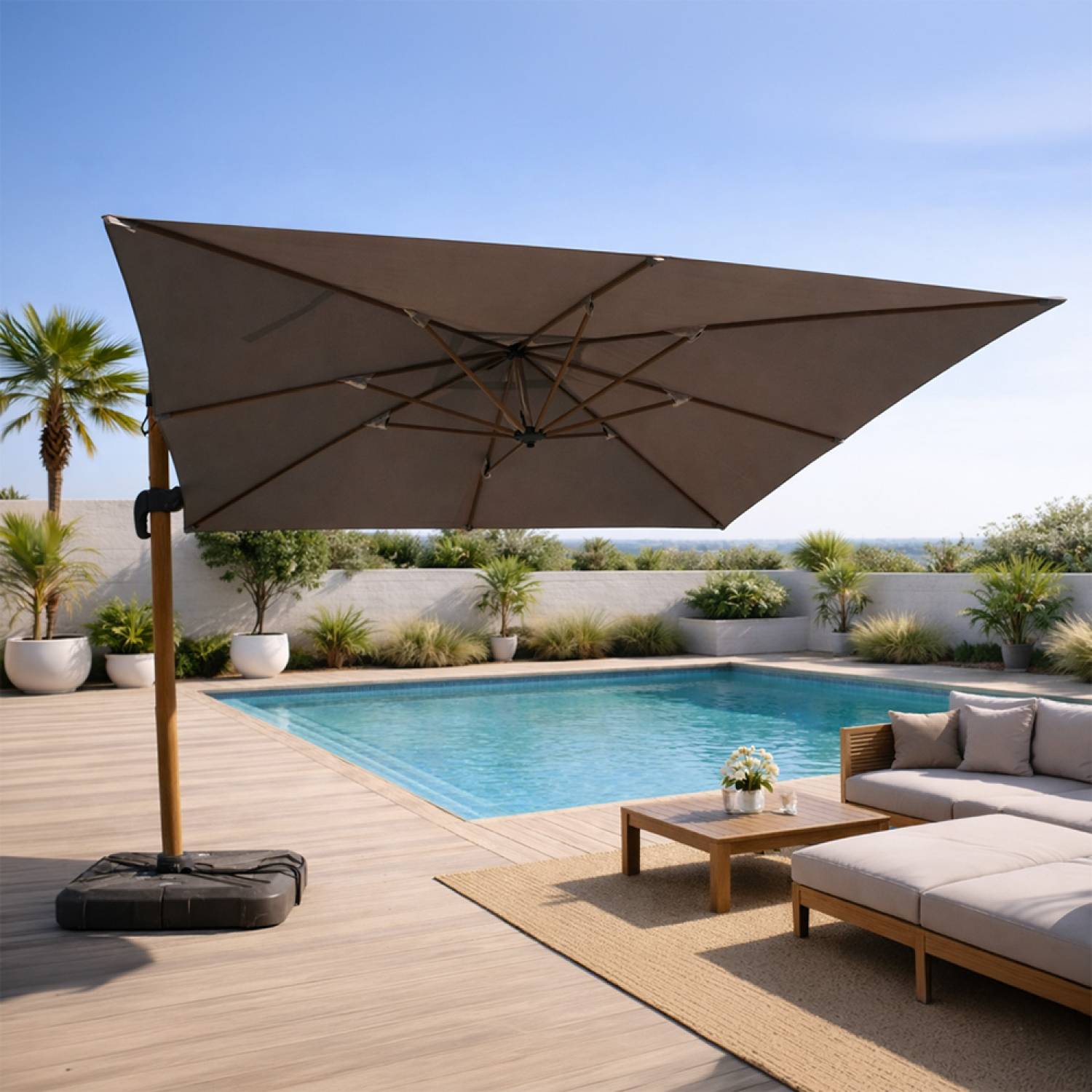 Parasol Rectangulaire 3x4m