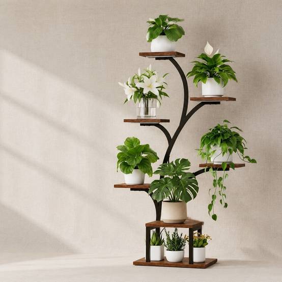 Étagère Plante D'angle 7 Niveaux Avec Lumières De Croissance Full Spectrum Réglable Et Minuterie - Image 5