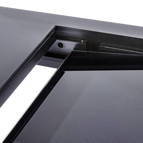 Table Modulo 4/8 personnes structure en aluminium noire, plateau en ...