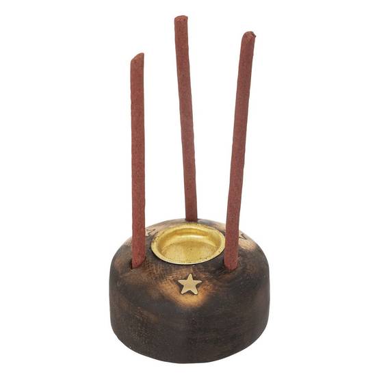 Coffret d'Encens en Bois "Taly" 25cm Marron - Image 3