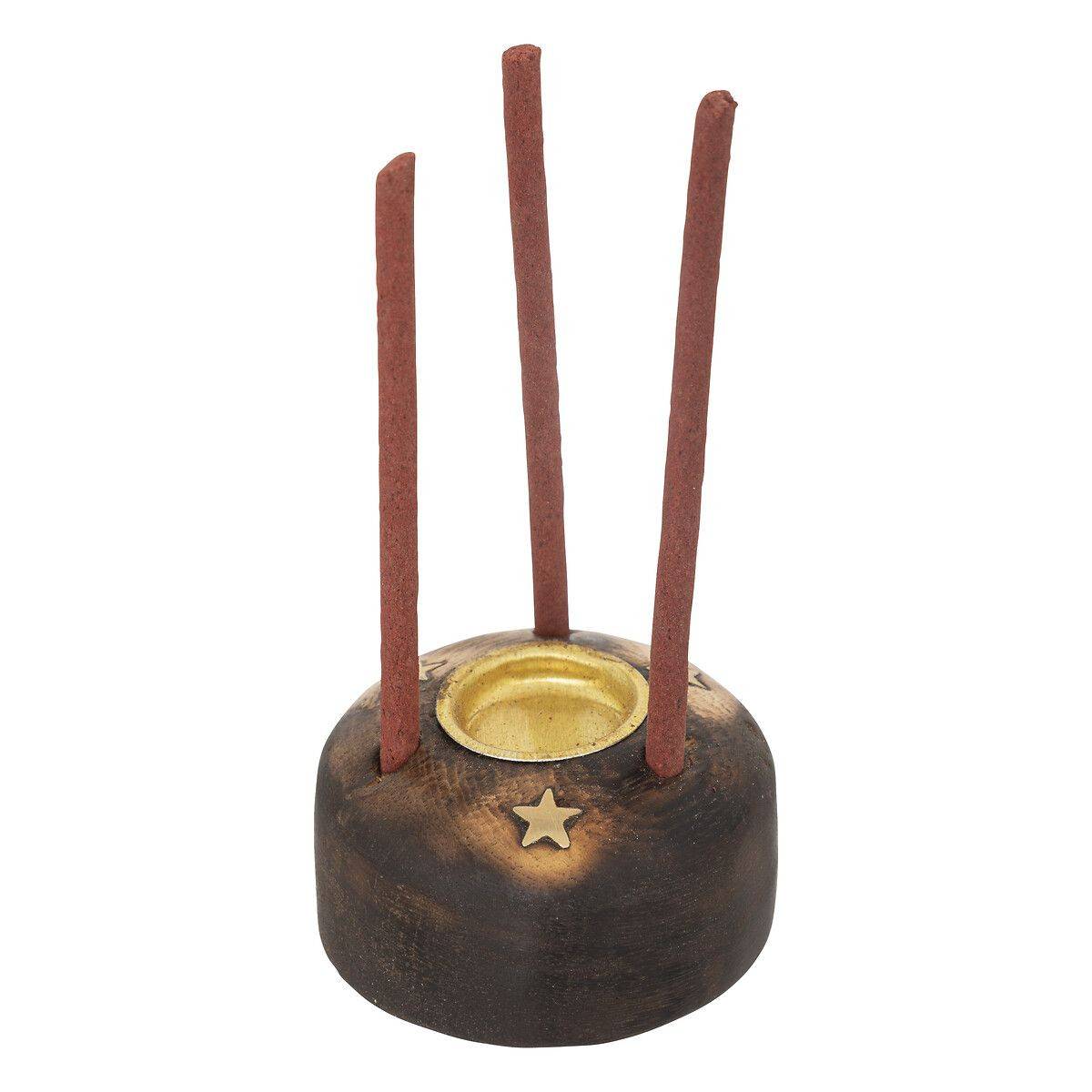 Coffret d'Encens en Bois "Taly" 25cm Marron - Image 3