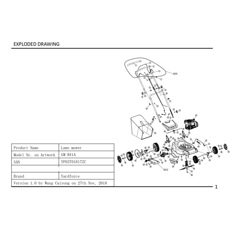 Ensemble d'essieu arrière - 1000847001 pour GM B41A