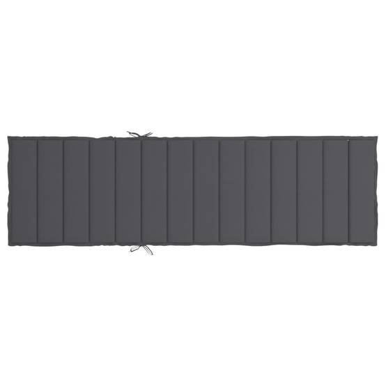 Coussin Bain de soleil | Coussin de chaise longue anthracite 200x50x3cm tissu oxford Maison Chic - Image 5