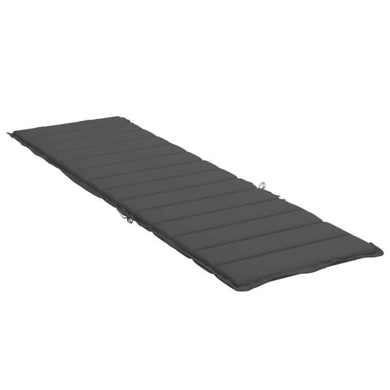 Coussin Bain de soleil | Coussin de chaise longue anthracite 200x50x3cm tissu oxford Maison Chic - Image 4