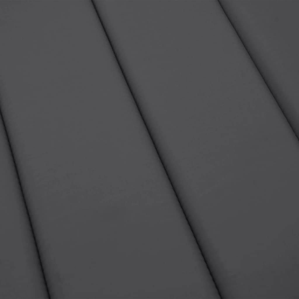 Coussin Bain de soleil | Coussin de chaise longue anthracite 200x50x3cm tissu oxford Maison Chic - Image 6