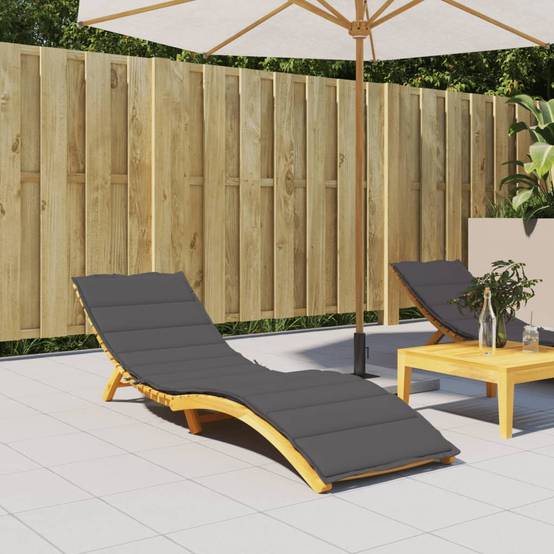 Coussin Bain de soleil | Coussin de chaise longue anthracite 200x50x3cm tissu oxford Maison Chic - Image 2