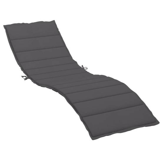Coussin Bain de soleil | Coussin de chaise longue anthracite 200x50x3cm tissu oxford Maison Chic - Image 1