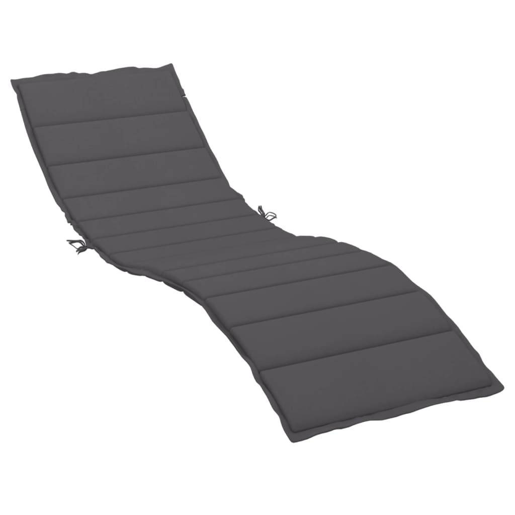 Coussin Bain de soleil | Coussin de chaise longue anthracite 200x50x3cm tissu oxford Maison Chic - Image 1